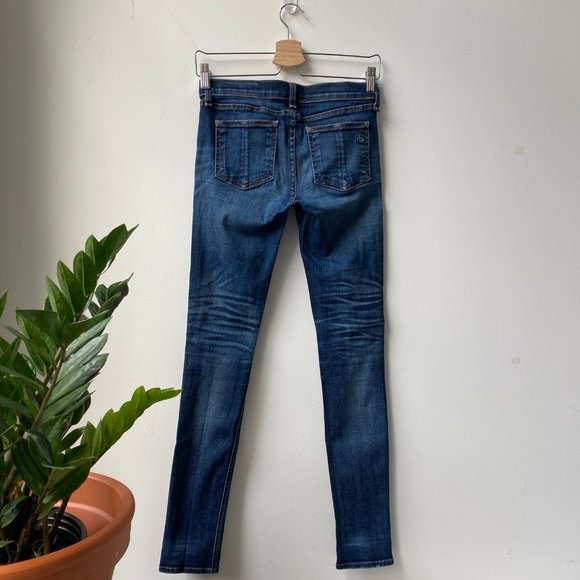 RAG & BONE - SKINNY DISTRESSED KNEE HAMPSTEAD JEAN - Picture 7 of 14